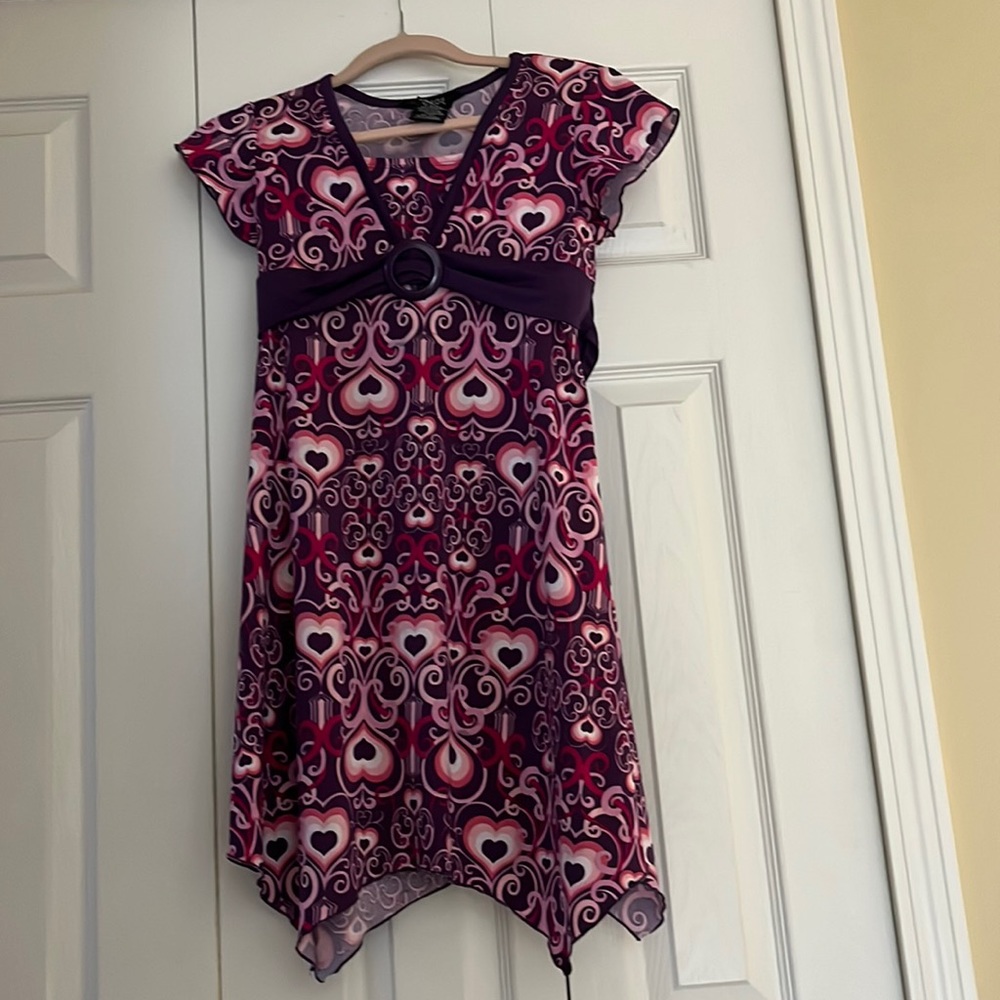 Purple dress with cute patterns